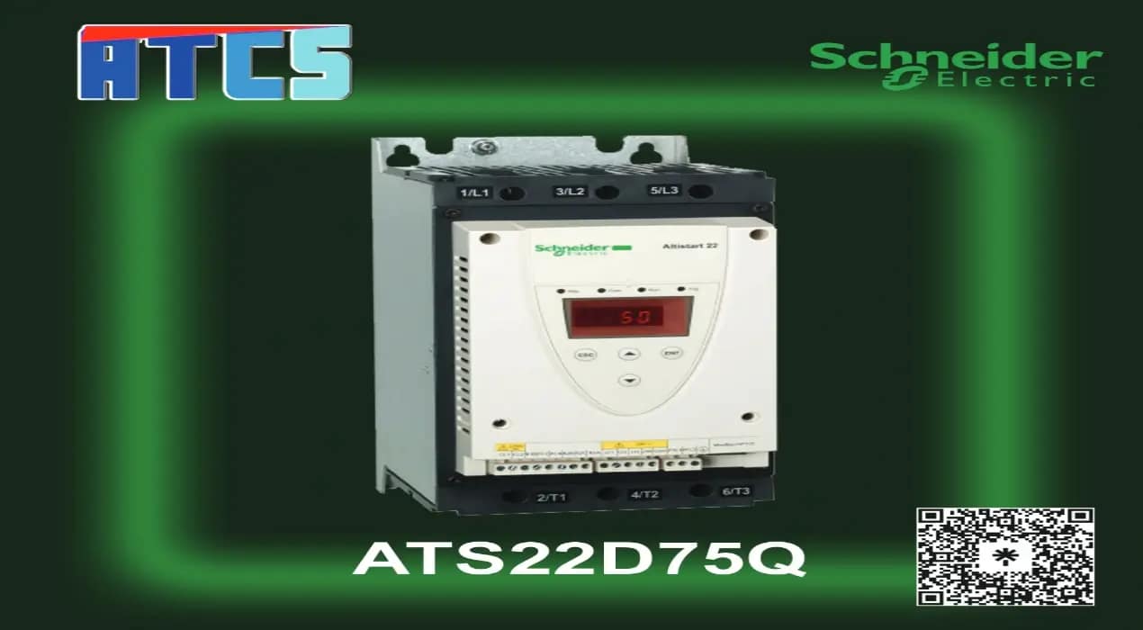 ATS22D75Q Schneider Electric Soft Starter for motor control and energy efficiency