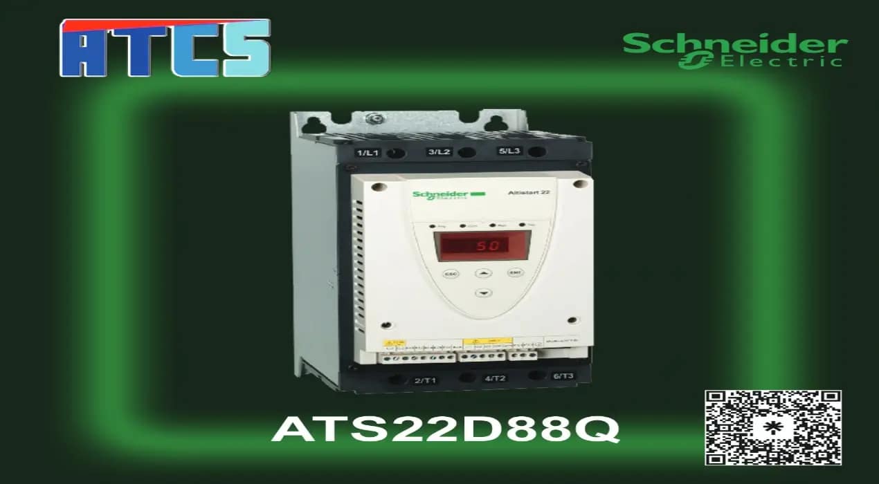 ATS22D88Q Soft Starter by Schneider Electric for enhanced motor control and energy efficiency.